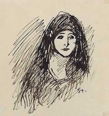 《艺术家妻子的肖像》（Théophile Alexandre Steinlen）