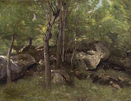 《枫丹白露森林中的岩石》让-巴蒂斯特·卡米尔·科罗