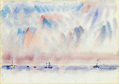 查尔斯·德茅斯的《百慕大天空与海洋与船》