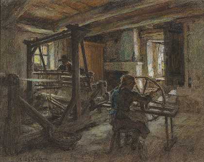 莱昂·奥古斯丁·勒米特的《织女小屋》