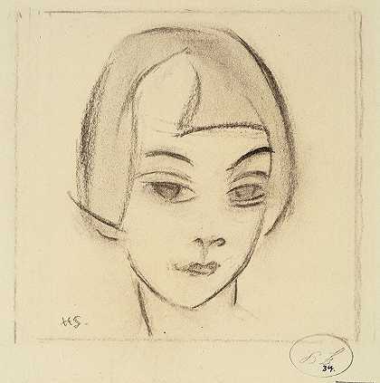 海伦·施杰夫贝克的《女孩的头像》（维妮特、卡琳）