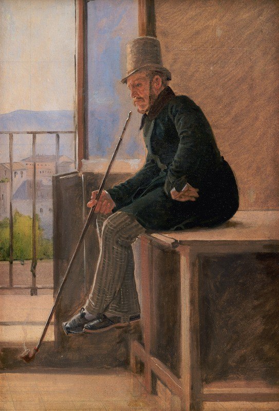 康斯坦丁·汉森的《画家Jørgen Sonne》