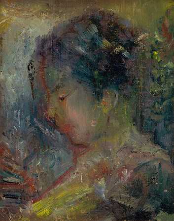 阿诺德·彼得·魏斯·库比安的《一个女人的头像》