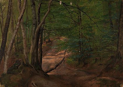 阿道夫·蒂德曼的《森林之路》