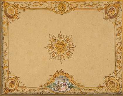 朱尔斯·爱德蒙德·查尔斯·拉查伊斯（Jules Edmond Charles Lachaise）的绘画装饰天花板设计