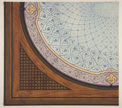 Jules Edmond Charles Lachaise的天花板彩绘装饰设计