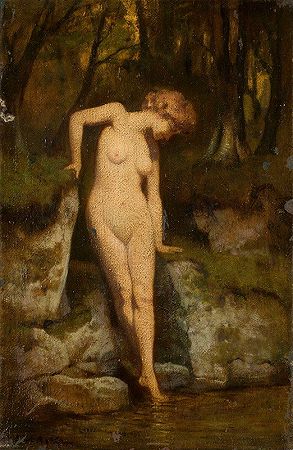 《女性裸体对抗风景》作者：Curt Agthe
