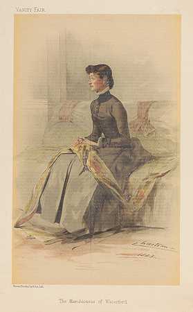《名利场女士们沃特福德侯爵夫人》，1883年9月1日，作者：Théobald Chartran