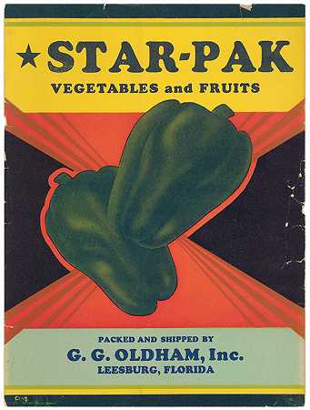 “Star Pak蔬菜和水果标签”