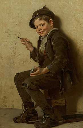 约翰·乔治·布朗的《年轻艺术家》