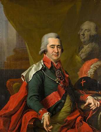 德米特里·莱维茨基的伊利亚·安德列维奇·贝兹博罗德科伯爵肖像