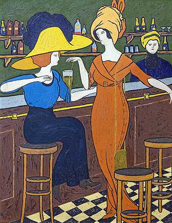 乔治·高迪翁的《咖啡馆里的女人》