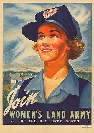 “加入由战争食品管理局（War Food Administration）管理的美国作物兵团（U.s.Crop Corps）的妇女陆军