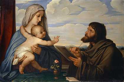 爱德华·冯·斯坦尔的《圣卢克画圣母》