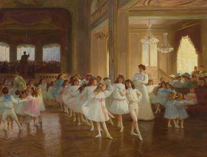 维克托·加布里埃尔·吉尔伯特《迪耶普赌场的儿童舞蹈独奏会》