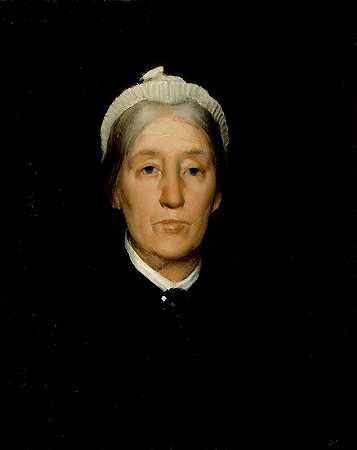 朱利安·奥尔登·韦尔的《罗伯特·沃尔特·韦尔夫人肖像》