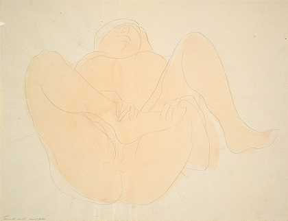 奥古斯特·罗丹的《躺着的裸体女性》