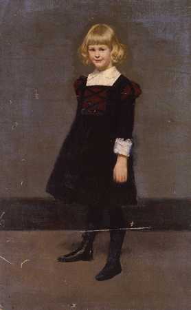 《一个年轻女孩的肖像》（Kenyon Cox）