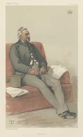 《政客-名利场-卫生设施》，《福蒂斯库伯爵》，1881年9月17日，作者：Théobald Chartran