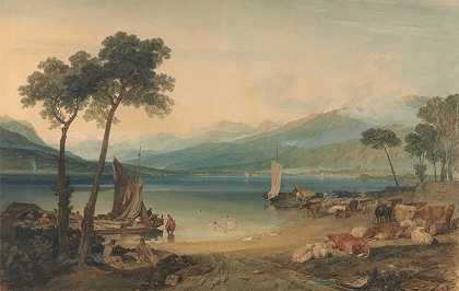约瑟夫·马洛德·威廉·透纳的《日内瓦湖和布兰科山》