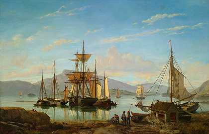 约翰·雅各布·本内特的《港口里的船》