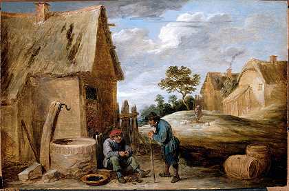 大卫·特尼尔斯（David Teniers The Younger）的《吃贻贝的农民》