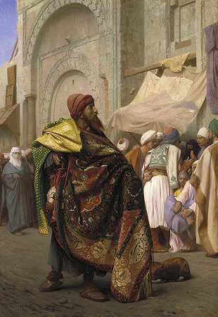 让·莱昂·杰罗姆的《开罗地毯商人》