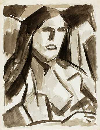 卡尔·纽曼的《女人的头像》