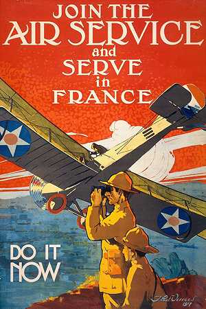 “加入航空，在法国服役。现在就去吧。”作者：J.Paul Verrees