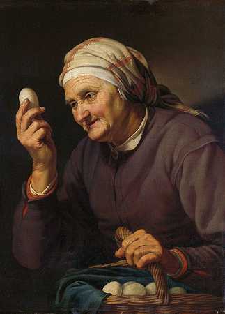 亨德里克·布隆伯特的《卖鸡蛋的老妇人》