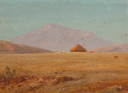 弗雷德里克·埃德温·丘奇的《带小屋的山地高原》