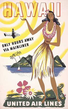 “夏威夷-仅数小时路程，途经主线-联合航空”
