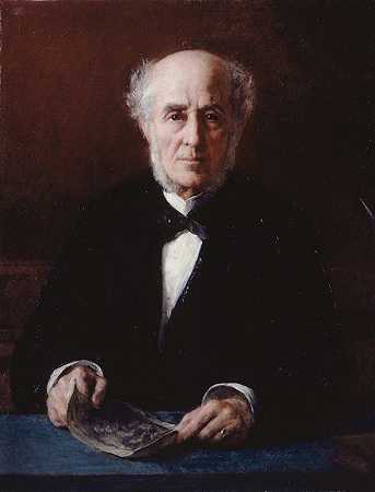 “肖像Étienne Arago（1802-1892），作家兼政治家，作者：Jules Emmanuel Valadon