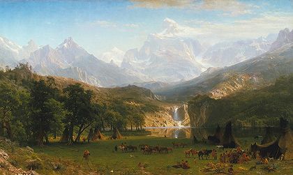 阿尔伯特·比尔斯塔特的《落基山脉，兰德峰》
