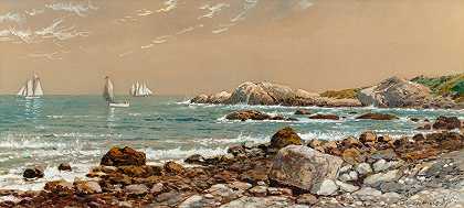 埃德蒙·达奇·刘易斯的《落基海岸的海上船只》