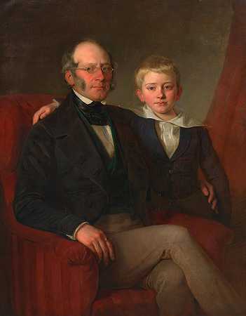 乔治·戴克（Georg Decker）的《约瑟夫·莫瑟（警官）和他的儿子》