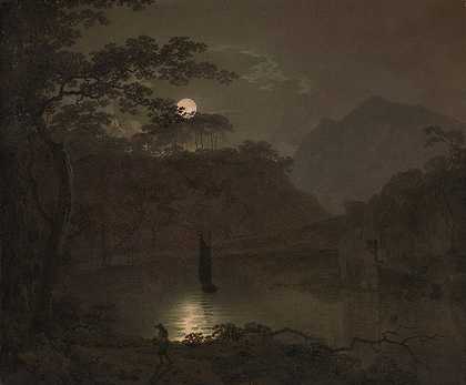 德比的约瑟夫·赖特的《月光之湖》