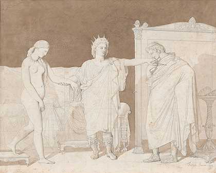 让·奥古斯特·多米尼克·安格尔斯的《亚历山大大帝向阿佩勒斯呈献坎帕斯》