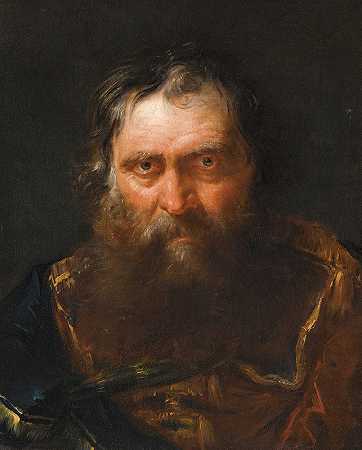 朱塞佩·诺加里的《胡子男人的肖像》