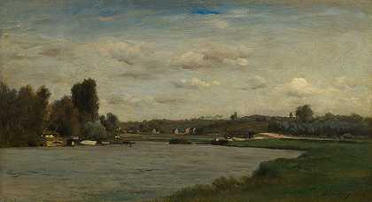 查尔斯·弗朗索瓦·道比尼的《河上的风景》