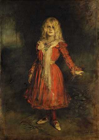 “玛丽昂·伦巴赫（1892–1947），艺术家的女儿，弗兰茨·冯·伦巴哈