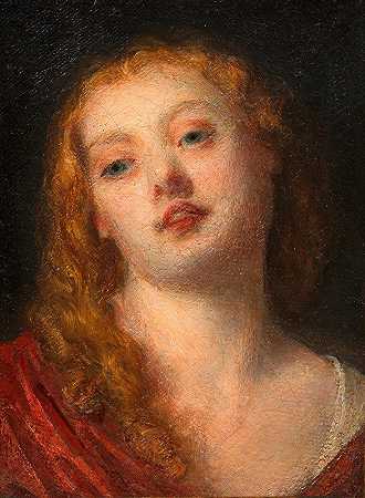 “安娜·何塞法·特蕾西娅·布雷耶，艺术家的第二任妻子（1836-1889），约翰·巴普蒂斯特·雷特
