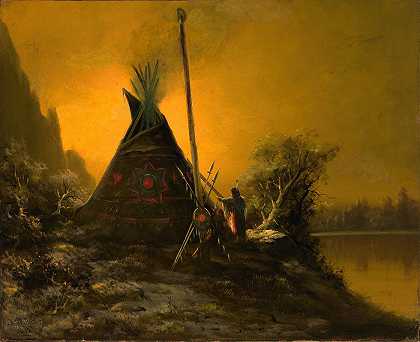 本杰明·拉博格的《印度蒂皮的夜景》