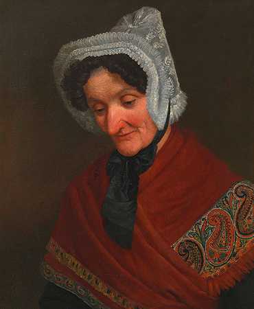 爱德华·古尔克（Eduard Gurk）的女性肖像（据称是画家爱德华·古尔克的母亲）