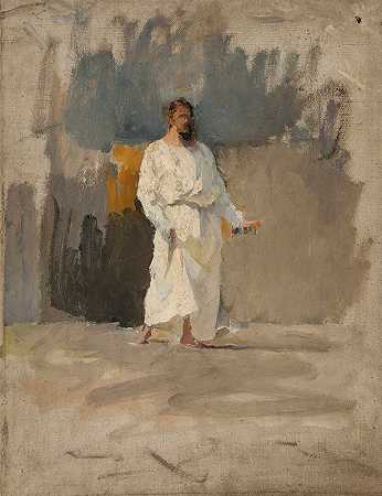 扬·奇·格林斯基（Jan Ciągliński）的《基督研究》（Study of Christ for the Paint“Pool of Siloam”）