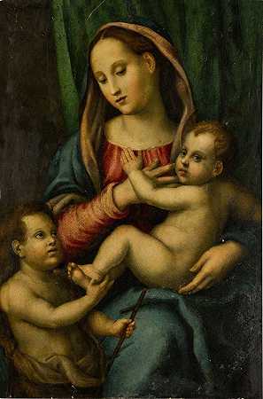 佛罗伦萨学校的《圣母与圣婴圣约翰浸信会》