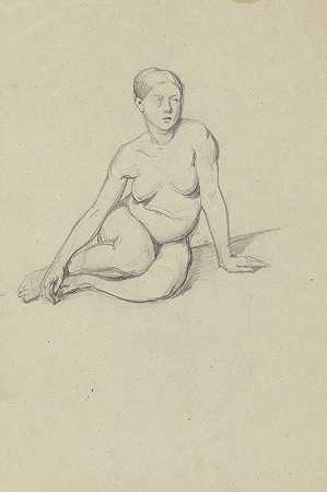 Józef Simmler的裸体女性素描