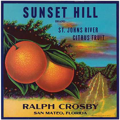 “Sunset Hill品牌佛罗里达柑橘品牌”