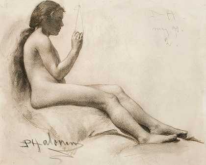 佩卡·哈洛宁的《坐姿女模特》