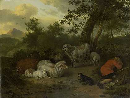 《熟睡的牧羊人》作者：扬·范德米尔